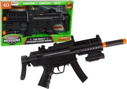 Velký težki mitraljez z baterijami Svetloba Zvok Vibracije