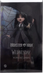 zbirateljska punčka Wednesday Addams MONSTER HIGH v uniformi Nevermore