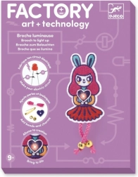 Svetleča broška Zajčja deklica DJECO