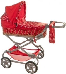 Globok pleten voziček za punčke Monika 90 × 40 × 70 cm