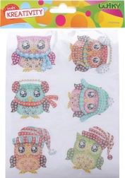 kreativni set diamantne nalepke sove