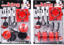Otroški jedilni set s štedilnikom – kuhinjski komplet za male kuharje