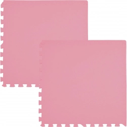 Pena podloga HUMBI 120 × 60 cm, vodoodporen puzzle, rožnata, 2 kosa
