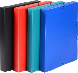 plastična arhivska škatla z elastiko A4 Classic modra