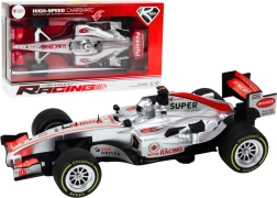 Dirkalni športni avto s pogonom 1:9, srebrn, luči in zvoki