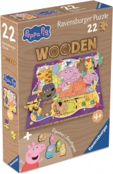 Lesene puzzle PEPPA PIG 22 kosov – Ravensburger