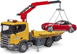 Bruder Scania Super 560R vlečna garnitura z avtomobilom