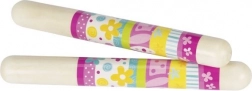 Zveneče lesene palčke s cvetlicami Goki