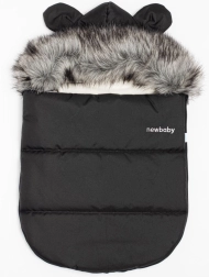 Zimska vreča za voziček NEW BABY Lux Fleece grafitna