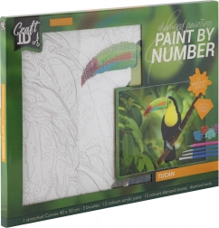 Diamantno slikanje Tukan 40x50 cm