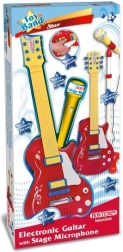 Bontempi rock kitara z nastavljivim mikrofonom na stojalu