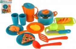 Plastični kuhinjski set posode za otroke v vrečki 28 × 28 cm