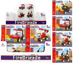 Gradbeni komplet gasilci – 4 vrste