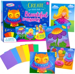 Kreativna penasta mozaika sova – A