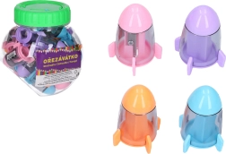 Šilček s posodico in radirko – vesoljska ladja