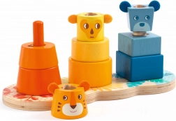 DJECO Otroški barvni stolp za zlaganje