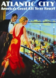 Puzzle plakat Atlantic City 1000 koščkov