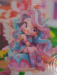 Slikanje z diamanti na platnu - Čarobna bitja