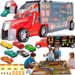 Tovornjak z avtomobilčki, 23-delni komplet