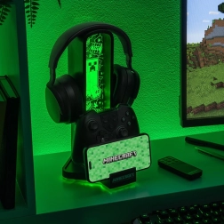 Minecraft stojalo za slušalke s svetlobnimi učinki