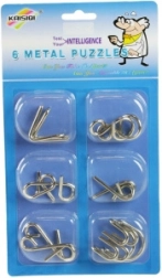 Kovinski miselni izzivi – set 6 kosov