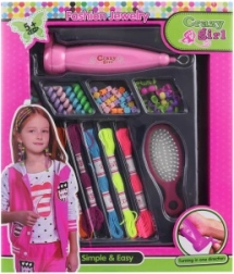 Ročni pripomoček za vpletanje kroglic in vrvic v lase