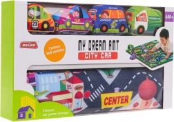 Mehka igralna podloga Mesto s 4 avtomobilčki