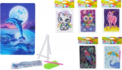 kreativni set diamond painting 10 × 15 cm s stojalom
