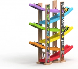 Velika lesena dirkalna steza – razširitev s 6 rampami