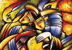 Sestavljanka abstrakten obraz 1000 kosov