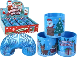 Kultna modra vzmet z božičnim motivom 6 cm