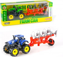 Traktor s plugom na vztrajnik 25 cm