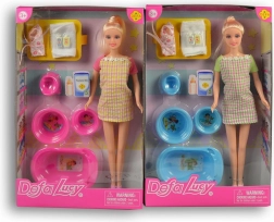 Punčka mamica Lucy z dodatki