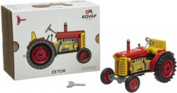Traktor Zetor rdeč s plastičnimi platišči na ključ 1:25