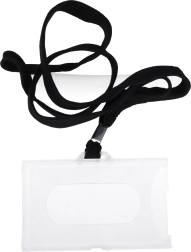 Imenska značka na vrvici 45 cm – črna ali temno modra