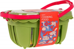 Piknik koš s sadjem in zelenjavo za otroke