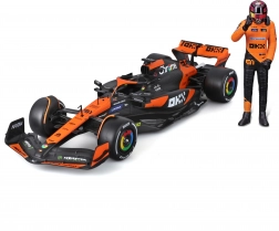 bburago 1:24 formula 1 mclaren mcl38 2024 s figurico voznika