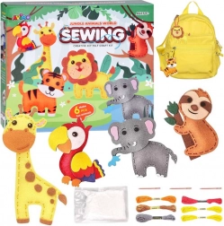 Ustvarjalni komplet Džungelske živalice za šivanje