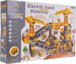 Mega gradbeni komplet gradbena proga z žerjavi in avtomobilčki, 44 delov