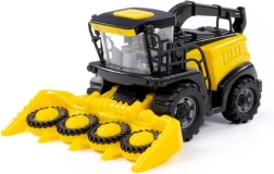 Rumena vztrajnostna žetelna – otroški kmetijski stroj z vrtljivo cevjo