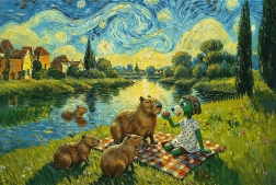 Trefl puzzle hranjenje kapibar – 100 koščkov