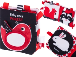 Kontrastna tekstilna knjiga za dojenčke Gozd