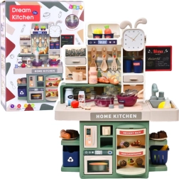 Otroška kuhinjica s paro, lučkami in zvoki – 33 dodatkov