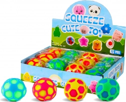 Barvasta antistresna žogica 7 cm