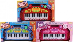 Otroški klavirček z živalskimi zvoki na baterije