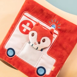 Lilliputiens - tekstilna knjižica z lisičko zdravnico Alice