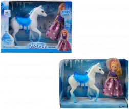 Punčka s konjem 15 cm