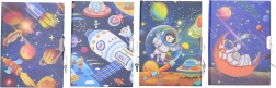 Spominska knjiga z vesoljskim motivom z zaklepom 13x18 cm