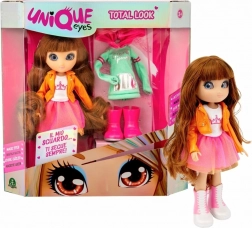 Punčka Unique Eyes – modni set z dodatki 25 cm