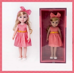 PLEJO punčka v rdeči obleki